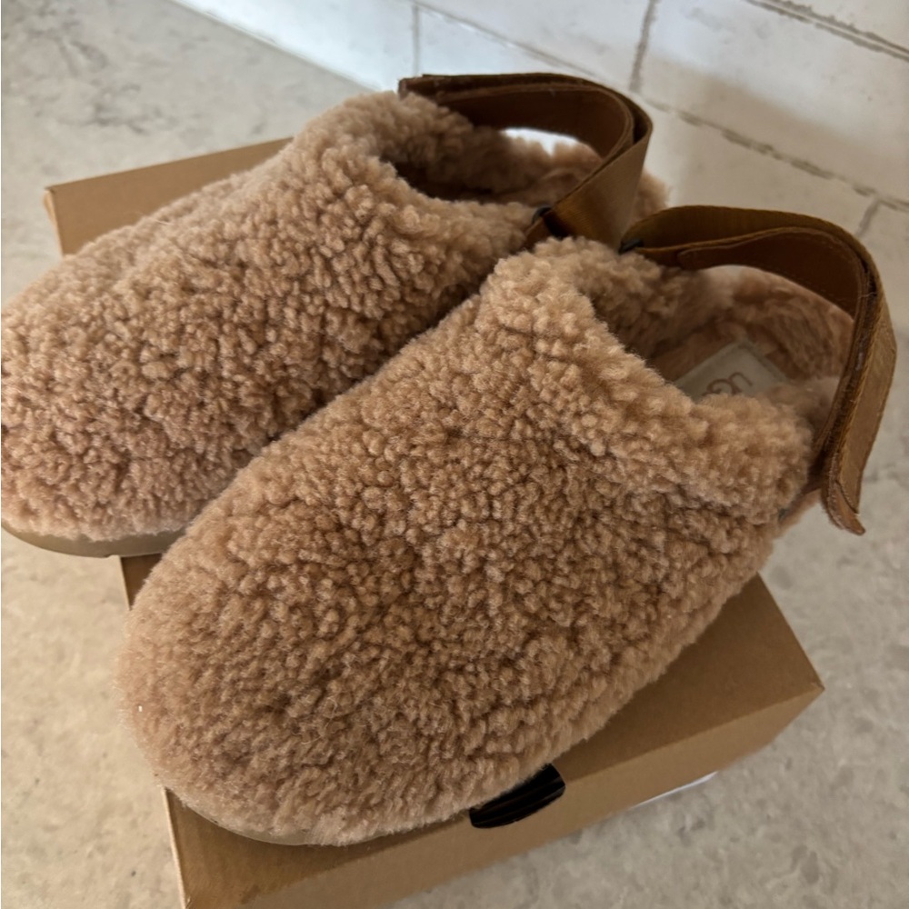 UGG Chestnut Shearling Slip-Ons